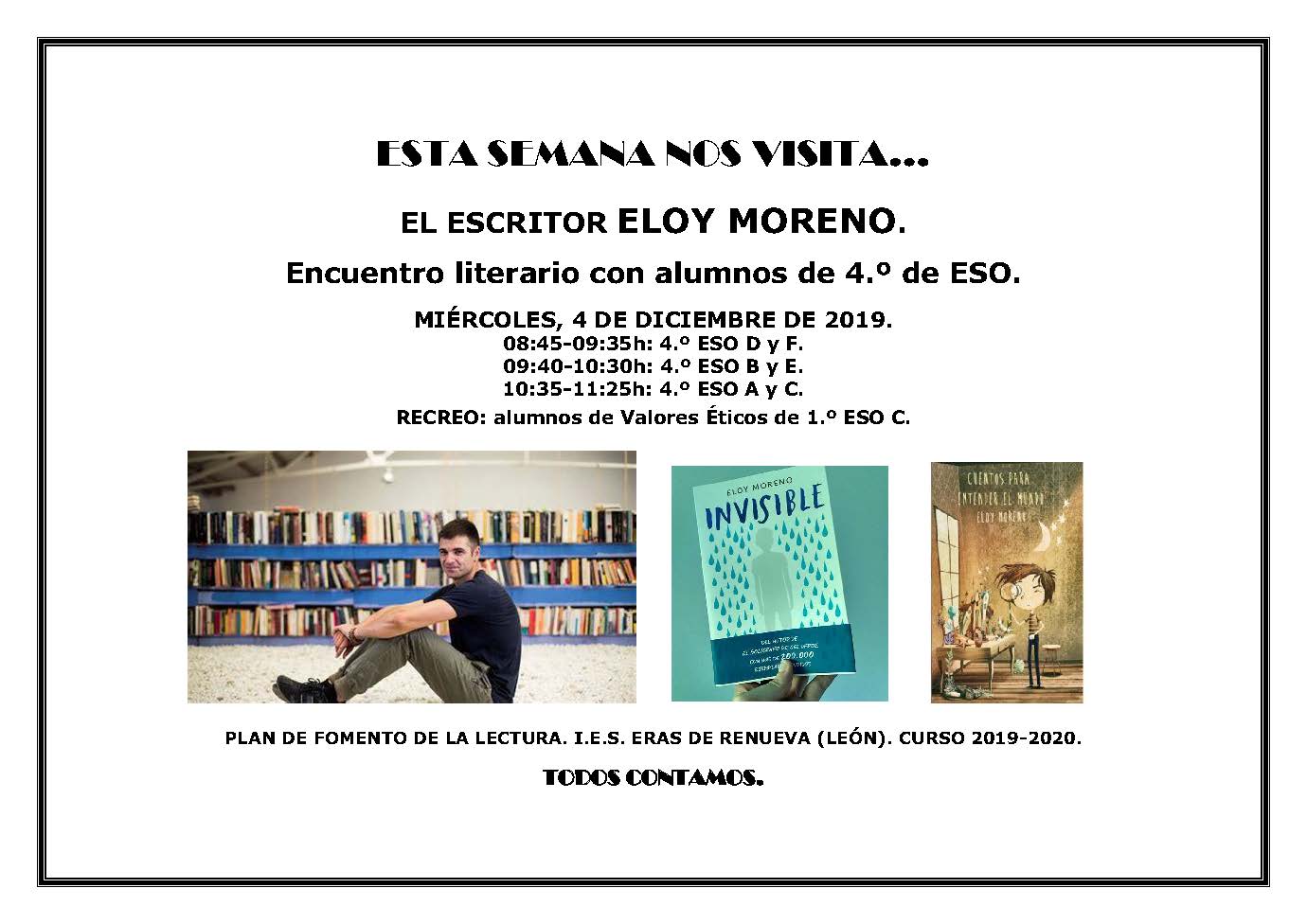 2019-20 ENCUENTROS LITERARIOS ELOY MORENO