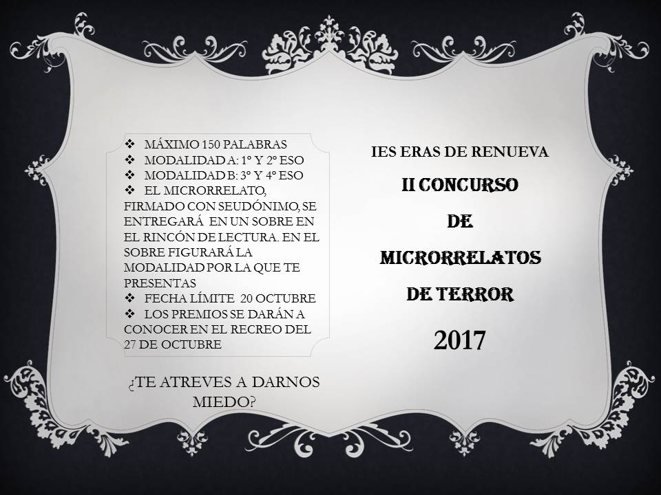 2017-18 CONCURSOS MICRORRELATOS TERROR